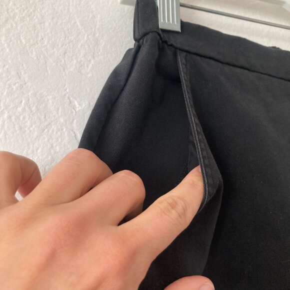 Eileen Fisher Flowy Cropped Pants Black Tencel Minimalist Office Classic Size XS - Picture 3 of 7